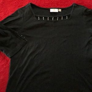 - Cute Black Top by Quacker Factory